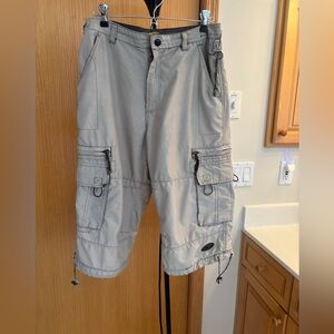 Bluenotes Light Gray Cargo Shorts for Men - Size XS
